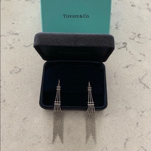 Tiffany & Co. White Gold earrings (worn once)